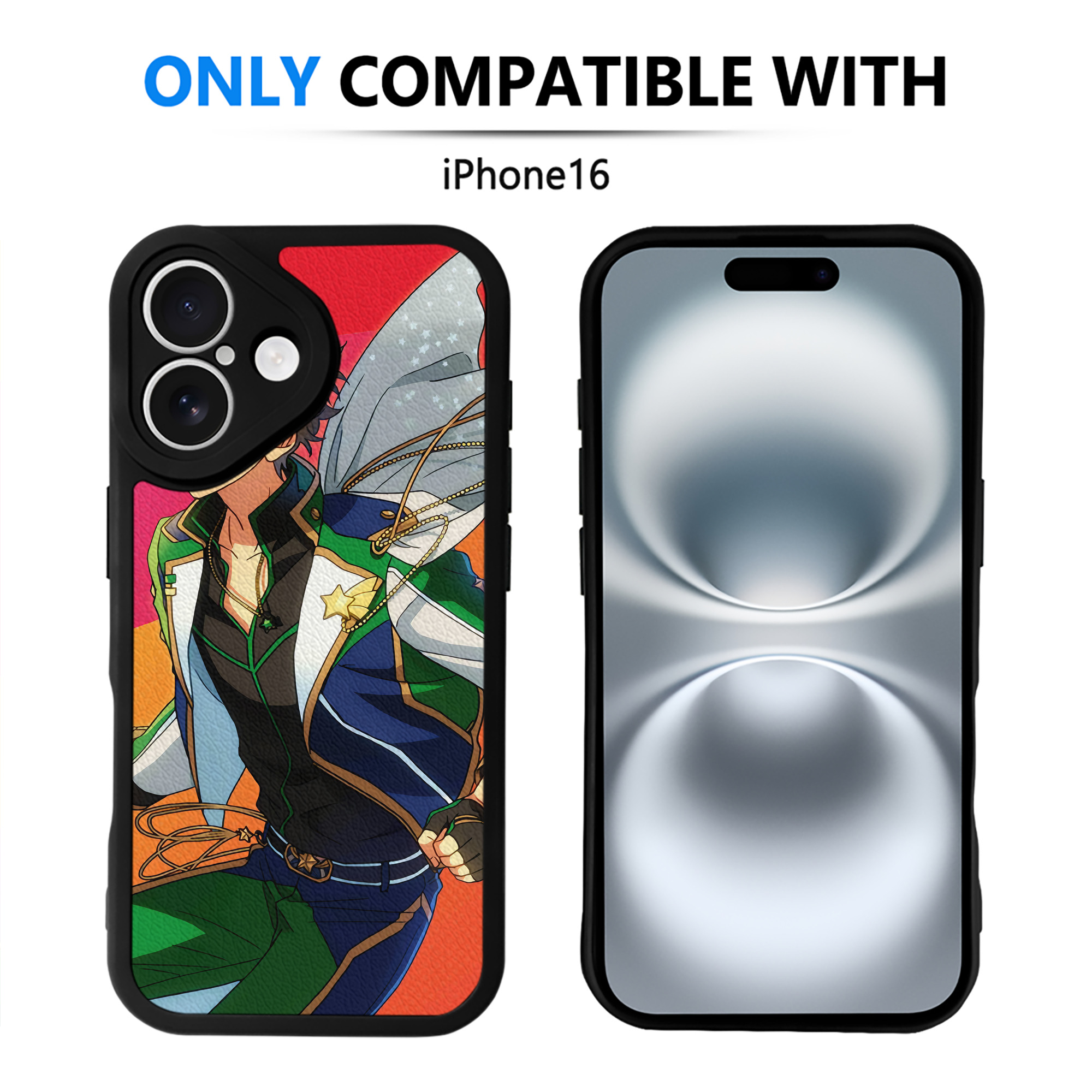 （画像用） あんさんぶるスターズ! Ensemble Stars 【iPhone 16シリーズ対応】シリコンスマホケース（レザー調） 材質：シリコン